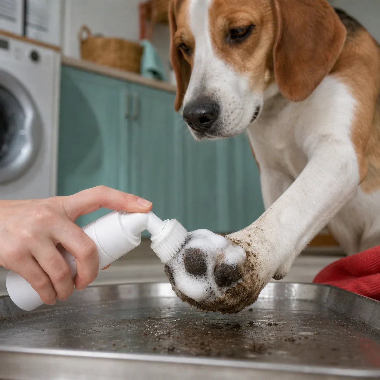 Foaming Paw Cleaner Brush