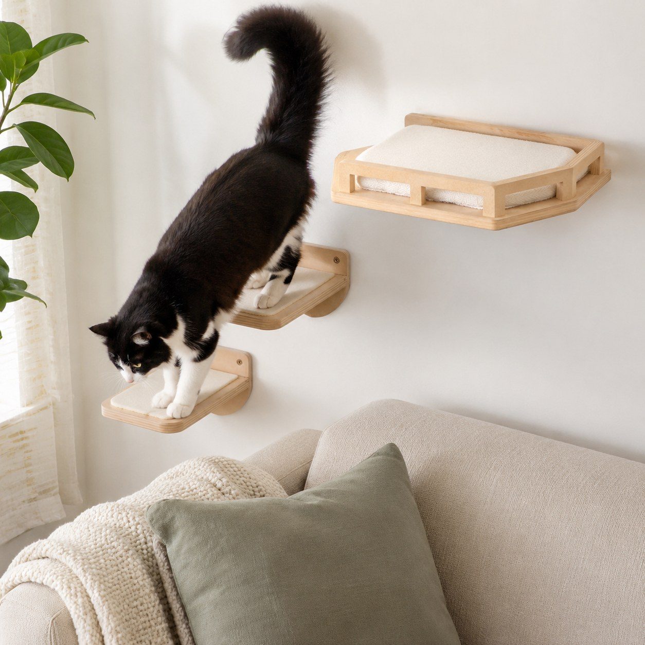 Wall-Mounted Cat Climber view 2