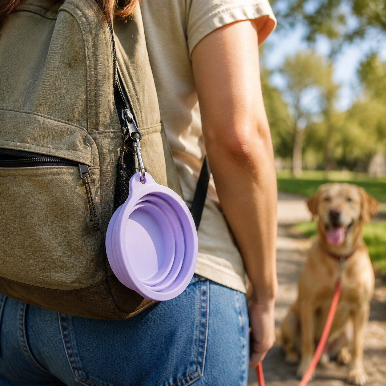 Soft Silicone Travel Bowl view 1